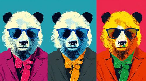 Warhol: Stijlvolle Panda Pose