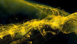 Golden Currents van Rita Tielemans Kunst