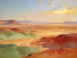 Endlose Ebenen des stillen Lichts von Mellow Art