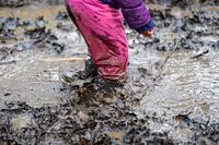 Playing in the mud