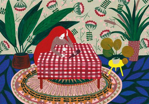 Dame au vin sur Alice Wolff