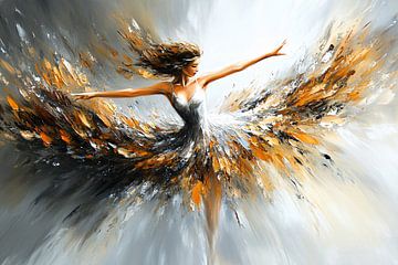 Abstracte dynamiek van een ballerina van Imperial Art House