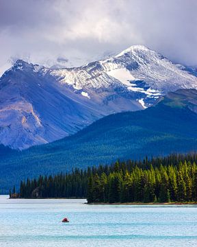 Lac Maligne à Jasper N.P., Alberta, Canada sur Henk Meijer Photography