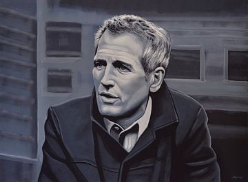 Paul Newman Schilderij van Paul Meijering