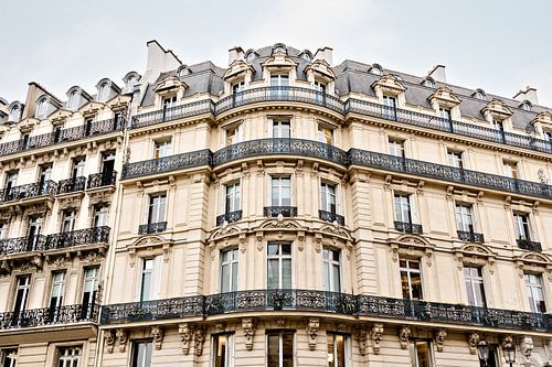 Prachtige gevels in Paris, Frankrijk -Travel Photography