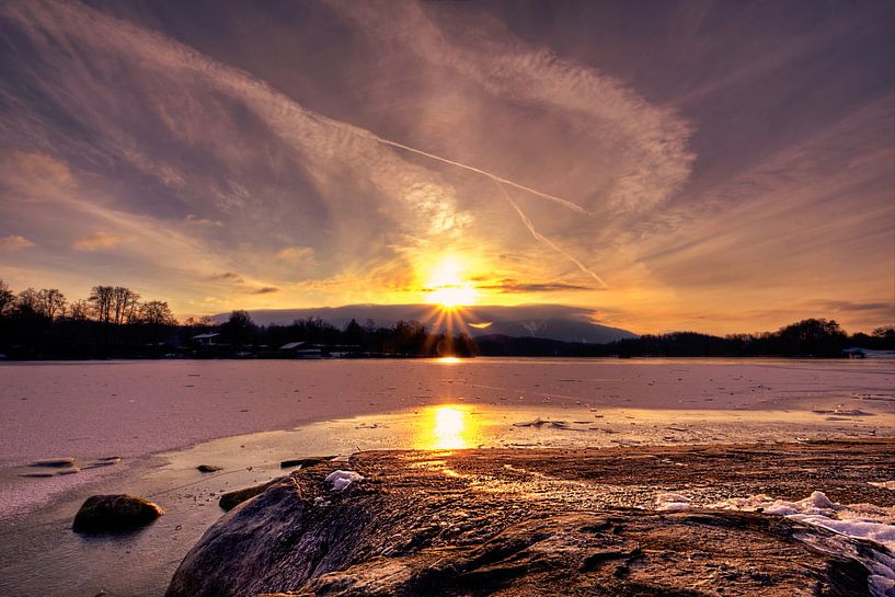 L'étoile du soleil au lac Staffelsee par Roith Fotografie