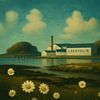 Daisies and whisky, a summer view from Lagavulin by Thijs Schouten