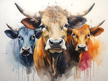 Stieren / Koeien van PixelPrestige