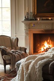 Gemütlicher Kamin von Poster Art Shop