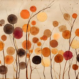 Abstrakte, minimalistische botanische Malerei von IamHome Studio