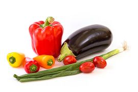 Vegetable isolated on a white background by Carola Schellekens