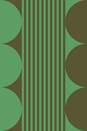 Bold colors and stripes collection. Olive and green no. 9 by Dina Dankers