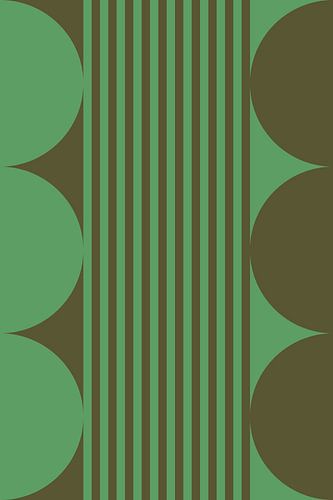 Felle kleuren en strepen collectie. Olijf en groen nr. 9