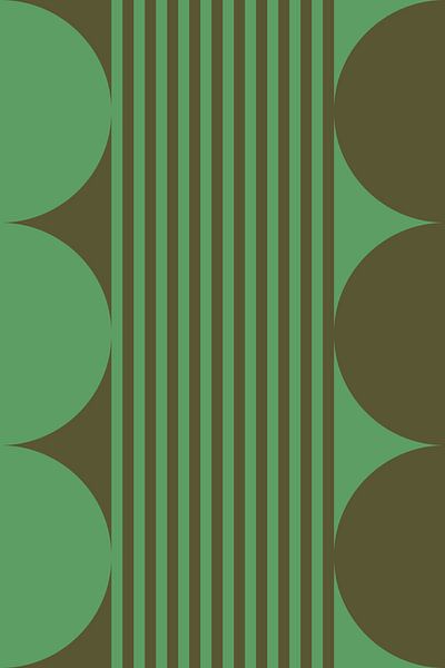 Bold colors and stripes collection. Olive and green no. 9 by Dina Dankers