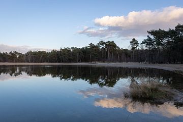 Wolken in water van Tim Lecomte