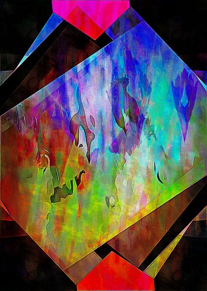 Mehrfarbige experimentelle Kopfschmerzen 16 von Dorothy Berry-Lound