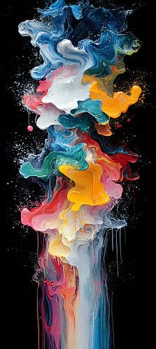 Éclat de couleur cosmique