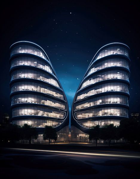 Stadtansicht von fernlichtsicht