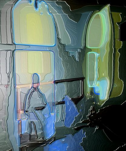 Hotel room in the morning/ Löbtau [Original 60 cm x 50 cm]