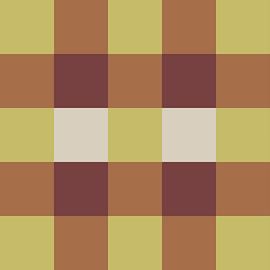 Minimalistisch geometrisch ontwerp in terracotta en groen van Dina Dankers