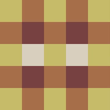 Minimalist geometric design in terracotta and green by Dina Dankers