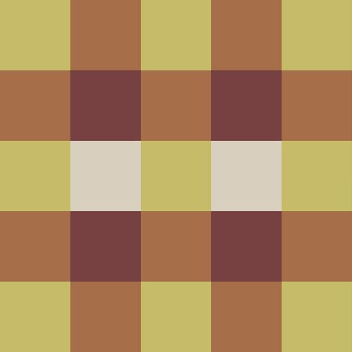 Minimalistisch geometrisch ontwerp in terracotta en groen