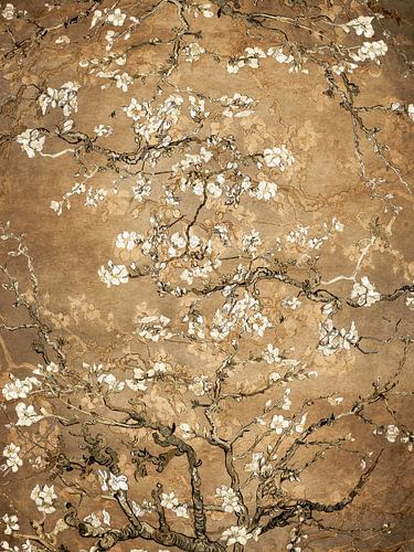 Mandelblütengemälde gold Vincent van Gogh