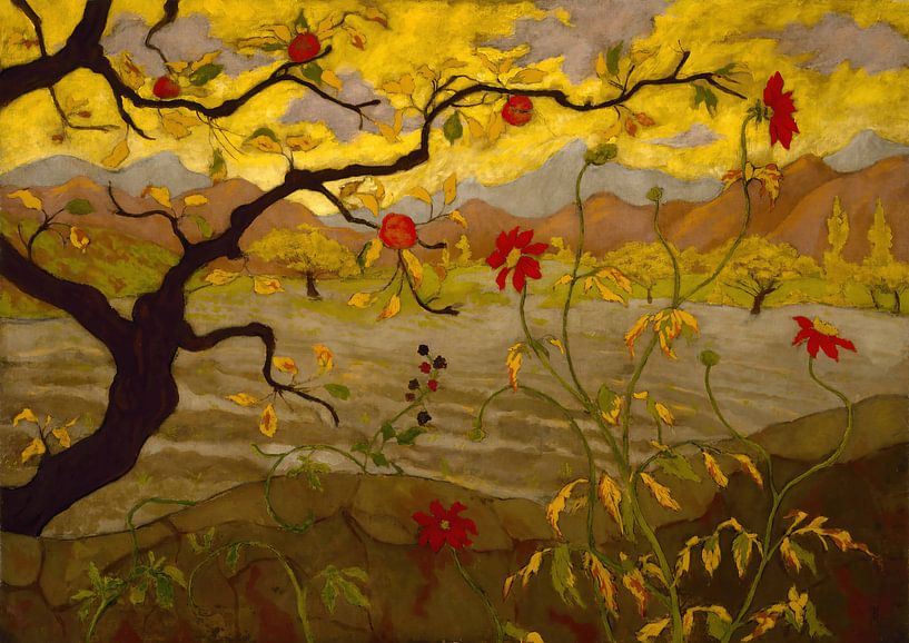 Paul Elie Ranson-Apfelbaum mit roten Früchten von finemasterpiece