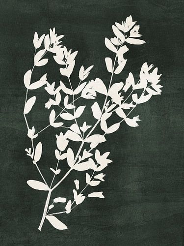 Abstract Botanisch nr. 9 Groen