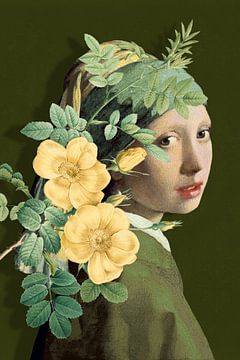 Meisje met de Parel – the Green&Yellow Edition von Marja van den Hurk