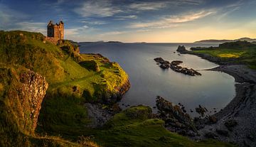 Gylen Castle bei Sonnenuntergang von Wojciech Kruczynski