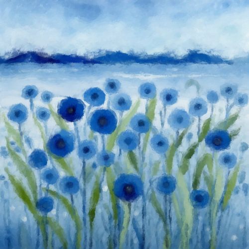 Blauwe meeroever