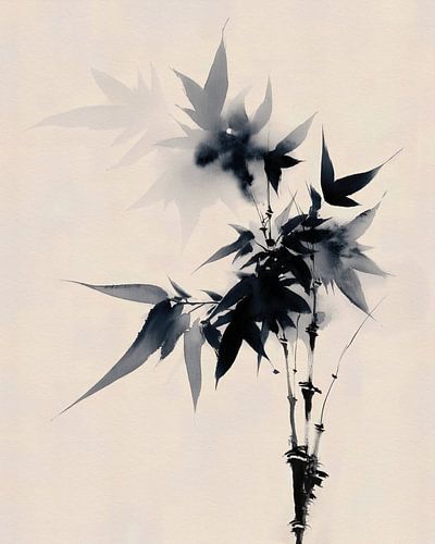 Bambus in Tinte von Cats & Dotz