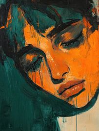 Melancholic portrait by Franka Poulain