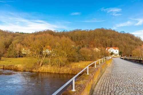 Pont historique sur la Werab à la frontière entre la Thuringe et la Hesse