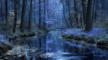 The Whispering Blue Hour | where the night still dare not leave the river