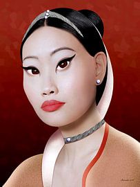 Asiatischer Reichtum (Silber) von Ton van Hummel (Alias HUVANTO)