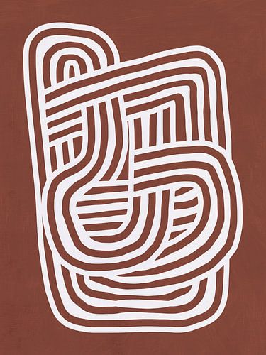 Lijntekening Sculpt in omber 03