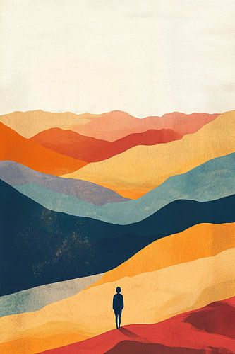 Only in Colorful Mountain Landscape no.1