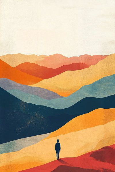 Only in Colorful Mountain Landscape no.1 by Studio BB