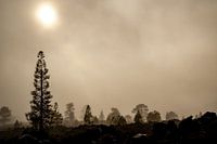 Diffusely illuminated volcanic landscape