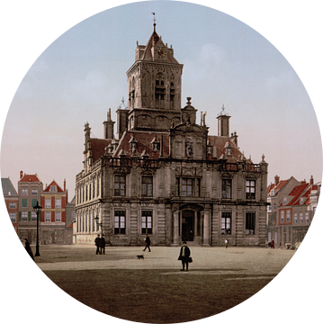 Stadhuis, Delft (gezien bij vtwonen) van Vintage Afbeeldingen