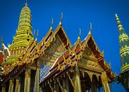 Gouden tempel, Wat-Phra-Kaew, Thailand van Rietje Bulthuis thumbnail