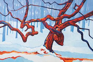 Ein Baum mit einer Geschichte von Rob Donders Beeldende kunst
