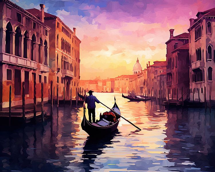 Silent Gondola by Abstract Painting