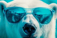 Polar bear with sunglasses - cool and casual by Poster Art Shop thumbnail