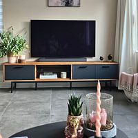 Klantfoto: Schilderij Vogels van De Mooiste Kunst, als artframe