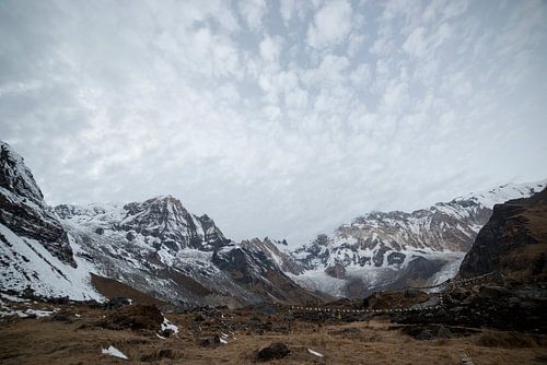 Uitzicht over Annapurna Base Camp Nepal