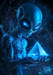 Mystère Alien Bleu – Créateur de la Pyramide