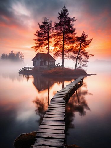 Herfst in het prachtige meer